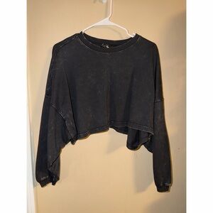 Forever 21 Charcoal Crop Top
